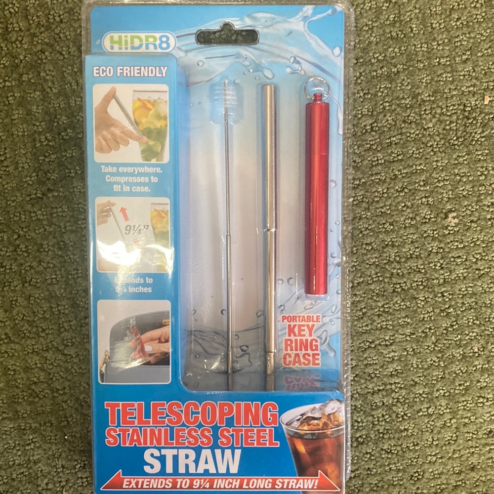 HiDR8 TELESCOPING STAINLESS STEEL STRAW